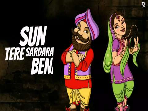 Mere Wali Sardarni | Romantic Video Song Status | Animated Whatsapp Status Video | Animated Status Video | Punjabi Status Video