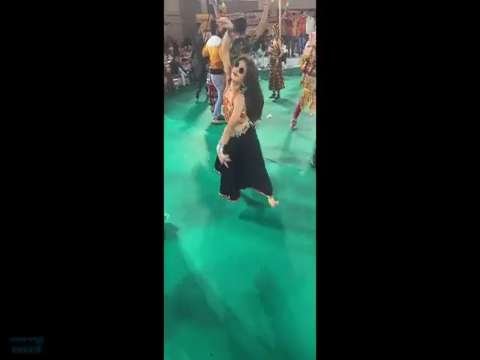 Cute girl garba dance