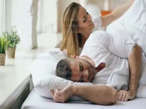 Attractive woman his morning husband bed young beautiful loving couple status thumbnail