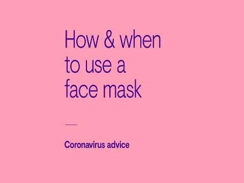 How and when to use a face mask | corona sefty